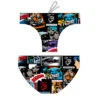 BAÑADOR WATERPOLO CABALL. BLACK COMIC
