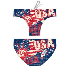 BAÑADOR WATERPOLO HOMBRE USA VINTAGE MAP 2013
